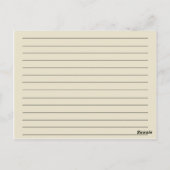 Rustisch land Mason Jar Recipe-kaarten Briefkaart (Achterkant)