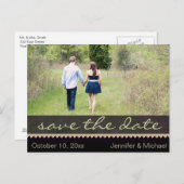 Rustisch land  Opslaan datum Aankondigingskaart (Voorkant / Achterkant)