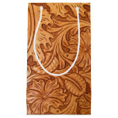 rustisch land oud western leder van de westcowboy klein cadeauzakje (Voorkant)