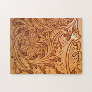 rustisch land oud western leder van de westcowboy legpuzzel