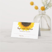 Rustisch land Sunflower Floral Wedding (Achterkant)