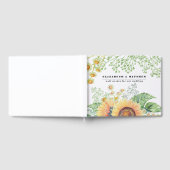 Rustisch land - Sunflower Wedding Guest Book Gastenboek (Volledig)