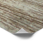 Rustisch Land Western Hoefijzer Poster Barn Wood (Hoek)