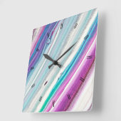 Rustisch Land Wooden Decor Vierkante Klok (Hoek)