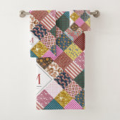 Rustisch  landpatchwork - Quilt Pattern Bad Handdoek (Insitu)