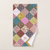Rustisch  landpatchwork - Quilt Pattern Bad Handdoek (Handdoek)