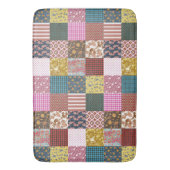 Rustisch  landpatchwork - Quilt Pattern Badmat (Voorkant Verticaal)