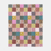 Rustisch  landpatchwork - Quilt Pattern Fleece Deken (Voorkant)