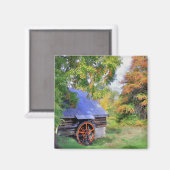 Rustisch landschap magneet (Voorkant / Achterkant)