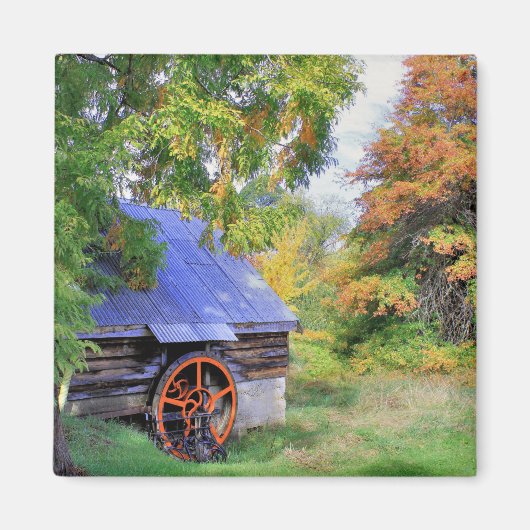 Rustisch landschap magneet (Voorkant)
