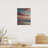 Rustisch Landschap Rivier Scene Poster (Keuken)