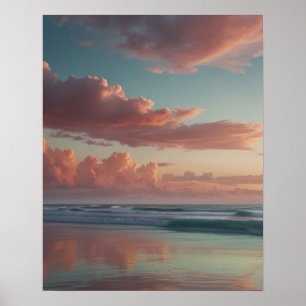 Rustisch Landschap Rivier Scene Poster