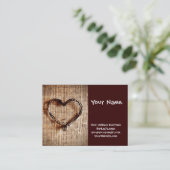 Rustisch landwijn — Hartelijk dank op Burlap afdru Visitekaartje (Staand voorkant)