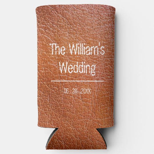 Rustisch lederen huwelijk (Voorkant)