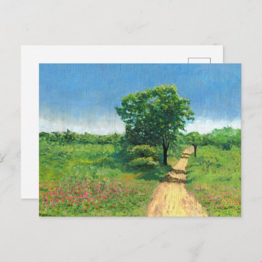 Rustisch lentelandschap briefkaart (Voorkant / Achterkant)