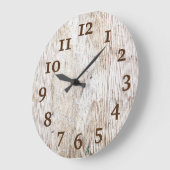 Rustisch licht bruin hout grote klok (Hoek)
