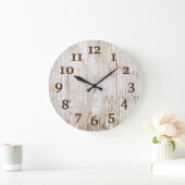 Rustisch licht bruin hout grote klok (Huis)