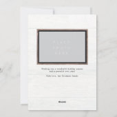 Rustisch Lijst Feestdagenkaart (Achterkant)