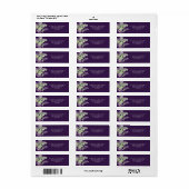 Rustisch Lila | Etiket Paars retouradres (Full Sheet)