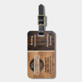 Rustisch Logo Bag Label van het Hulpmiddel van de  Bagagelabel (Voorkant verticaal)