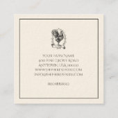 Rustisch Logo Boerderij Square Visitekaartje (Achterkant)