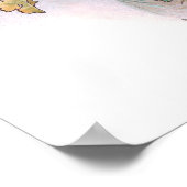 Rustisch meisje met wijn poster (Hoek)