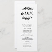 Rustisch menu (Voorkant / Achterkant)