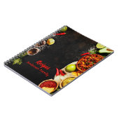 Rustisch Mexicaans notitieboek voor voedselrecept (Linkerzijde)