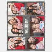 Rustisch Monogram Geheel fotokolkbord Fleece Deken (Voorkant)