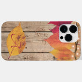Rustisch Monogram Initiaal Autumn Leaf Lights Hood Case-Mate iPhone Case (Achterkant (horizontaal))