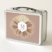 Rustisch monogram Neutrale Kleuren Warm (Achterkant)