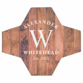 Rustisch Monogram Voetbal (Enkel)