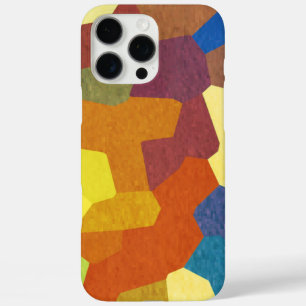 Rustisch, multicolored Abstract patroon iPhone 16 Pro Max Hoesje