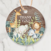 Rustisch Oerwoud Baby shower Favor Gift Label (Voorkant)