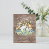 Rustisch Oerwoud Dieren Neutraal Baby shower Kaart (Staand voorkant)