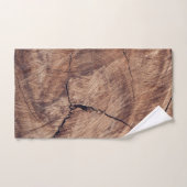 Rustisch ontwerp van houten korrels bad handdoek (Handdoek)