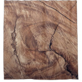 Rustisch ontwerp van houten korrels douchegordijn (Voorkant)