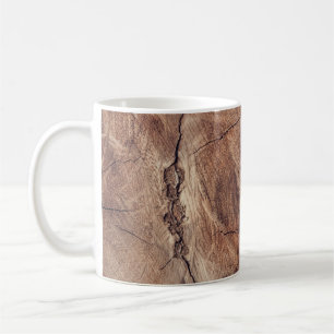 Rustisch ontwerp van houten korrels koffiemok