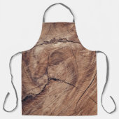 Rustisch ontwerp van houten korrels schort (Voorkant)