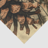 Rustisch ontwerp van pine-kloon tissuepapier (Detail)