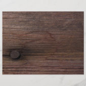 Rustisch Oranje Daisy Country Western Wedding Menu (Achterkant)