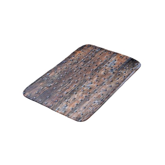 Rustisch oud hout met nagels badmat (Gekanteld)