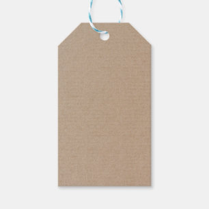 Rustisch papier — Blanco Sjabloon Cadeaulabel
