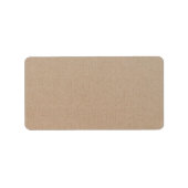 Rustisch papier — Blanco Sjabloon Etiket (Voorkant)