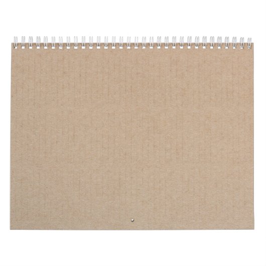 Rustisch papier — Blanco Sjabloon Kalender (Hoes)