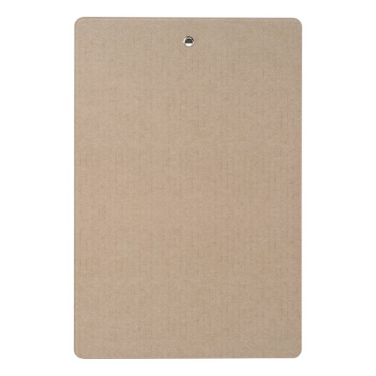 Rustisch papier — Blanco Sjabloon Mini Klembord (Achterkant)