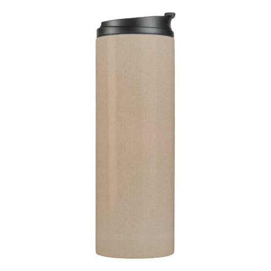 Rustisch papier — Blanco Sjabloon Thermosbeker (Gedraaid links)