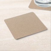 Rustisch papier — Blanco Sjabloon Vierkante Kartonnen Onderzetter (Schuin)