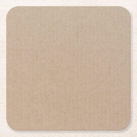 Rustisch papier — Blanco Sjabloon Vierkante Kartonnen Onderzetter (Voorkant)