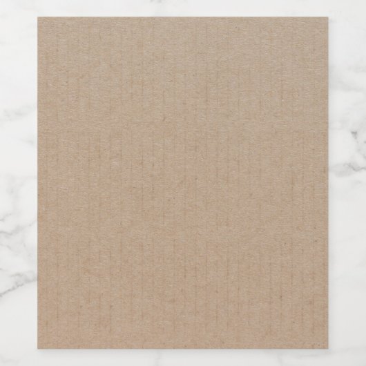 Rustisch papier — Blanco Sjabloon Wijn Etiket (Enkel label)